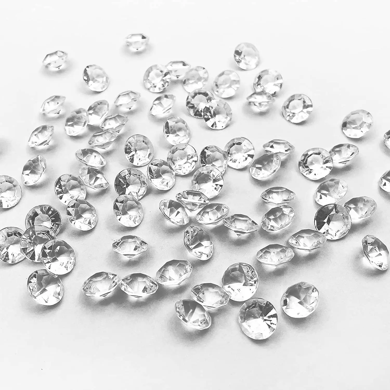 

3000PCS 0.31inch Clear Acrylic Diamonds Rhinestones Crystals Gems for Vase Fillers,Table Scatter, Party Favor Wedding Decoration