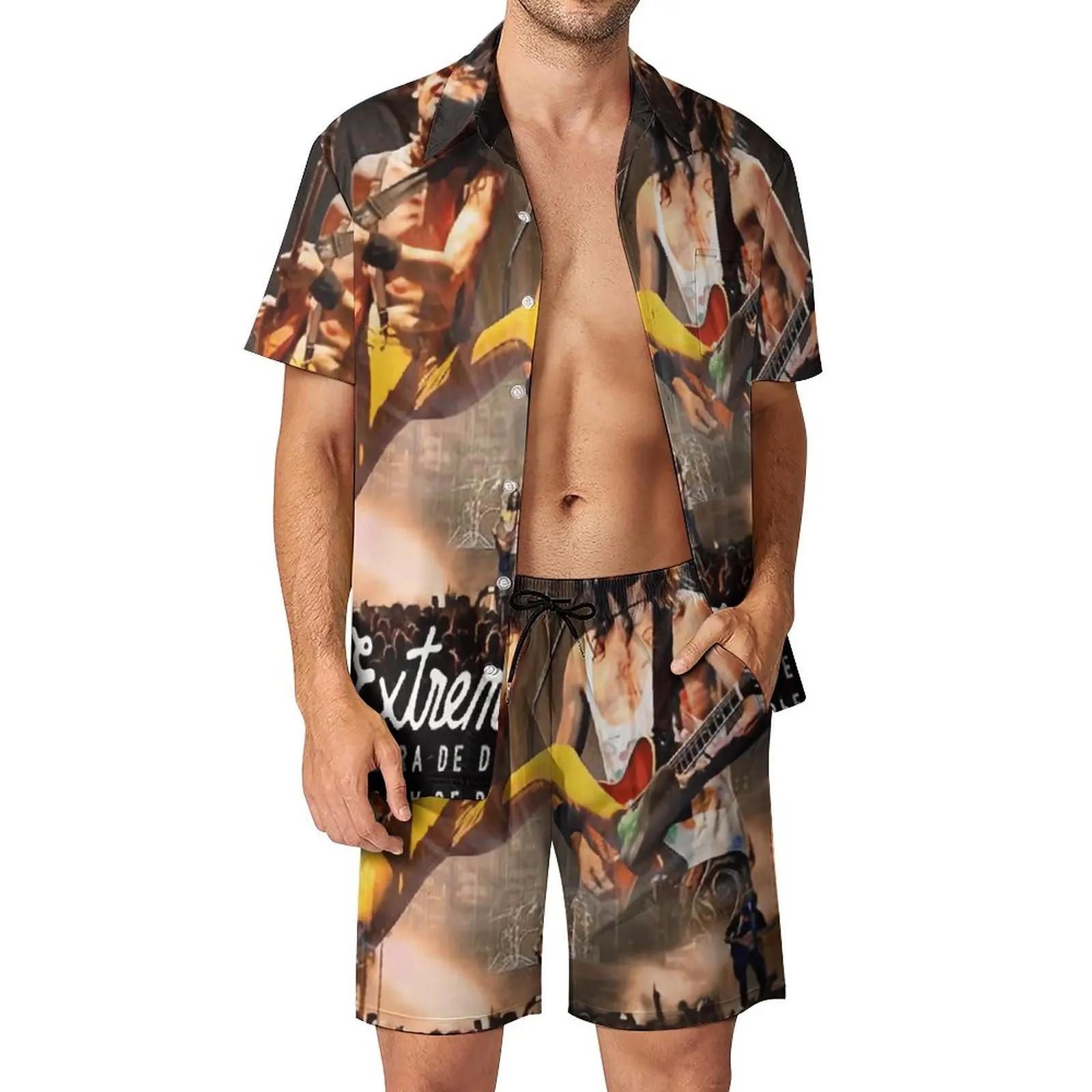 

Men's Beach Suit Extremoduro 3 2 Pieces Pantdress Vintage Going Out Graphic