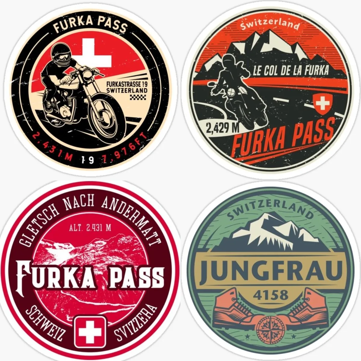 

Наклейки Furka для грузовиков, автомобилей, ноутбуков, швейцарских гор