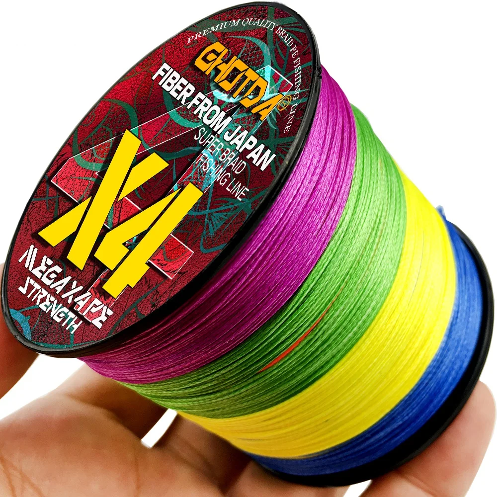 

GHOTDA 4 Strand Japan Super Strong PE 4 Braided Fishing Line 100m Multifilament Braid Carp Thread 10 12 18 28 35 40 50 60 80LB