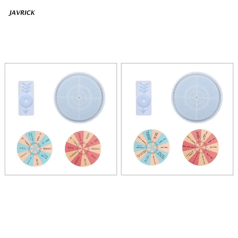 

Формочка для рулетки удачи, форма для игры в спиннинг, Силиконовая смола, форма для литья, форма для настольной игры с наклейкой для детей и в...