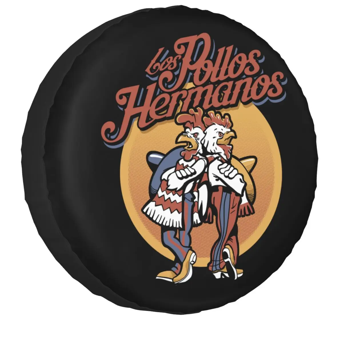 

Custom Breaking Bad Spare Tire Cover for Jeep Mitsubishi Pajero Los Pollos Hermanos Car Wheel Protectors 14" 15" 16" 17" Inch