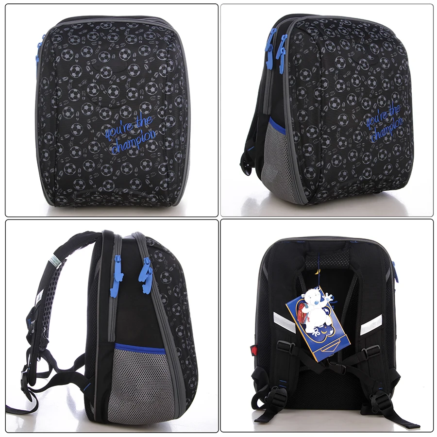 Kids Football Print School Bags for Boys 3D Orthopedics Backpack Children Cartoon Schoolbag Satchel Mochila Infantil