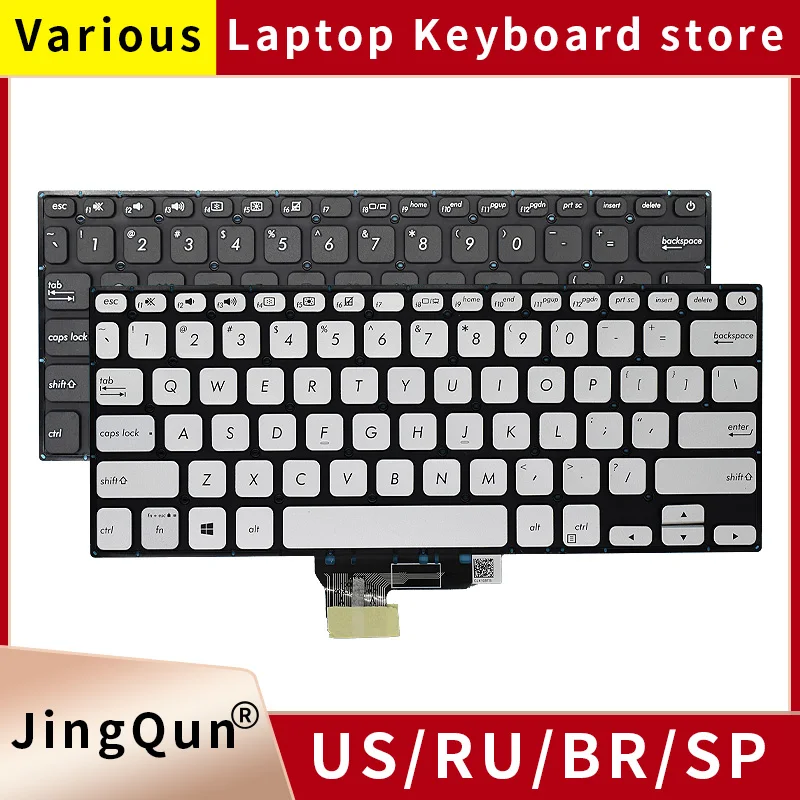 Фото Оригинальная клавиатура для ноутбуков ASUS VivoBook S14 S430FA S430FN S430UA X430FA X430FN X430UA S4300UF/N/A (версии для США/России) №1
