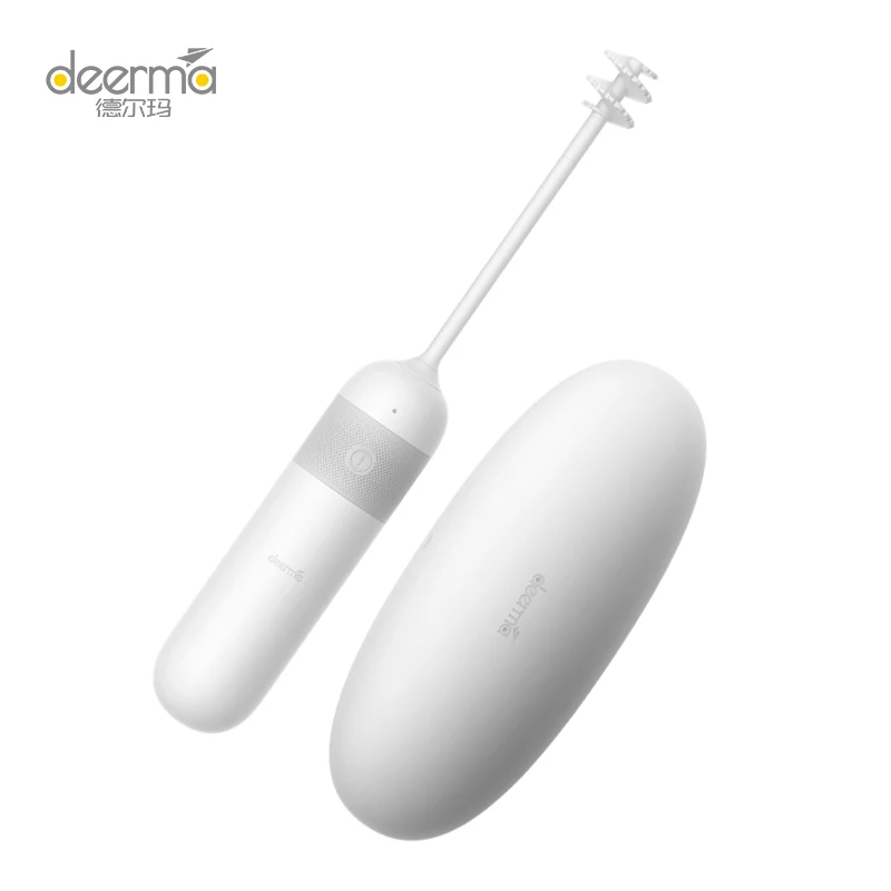 

Для Xiaomi Deerma Электрический вспениватель молока ручной пенообразователь измельчитель яиц кофе миксер USB перезаряжаемая мешалка 11000 об/мин по...