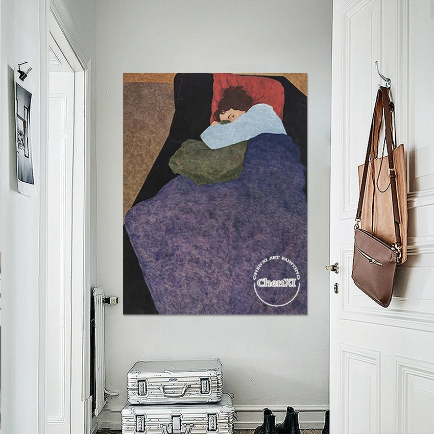 Женская абстрактная картина маслом