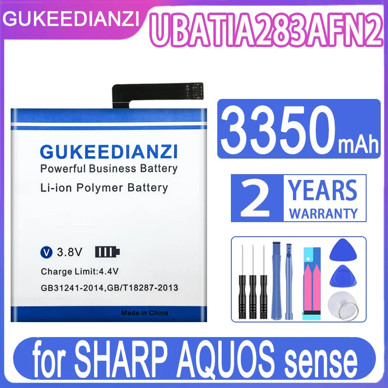 

Аккумулятор GUKEEDIANZI UBATIA283AFN2 для SHARP AQUOS Sense 3350 мАч + Бесплатные инструменты