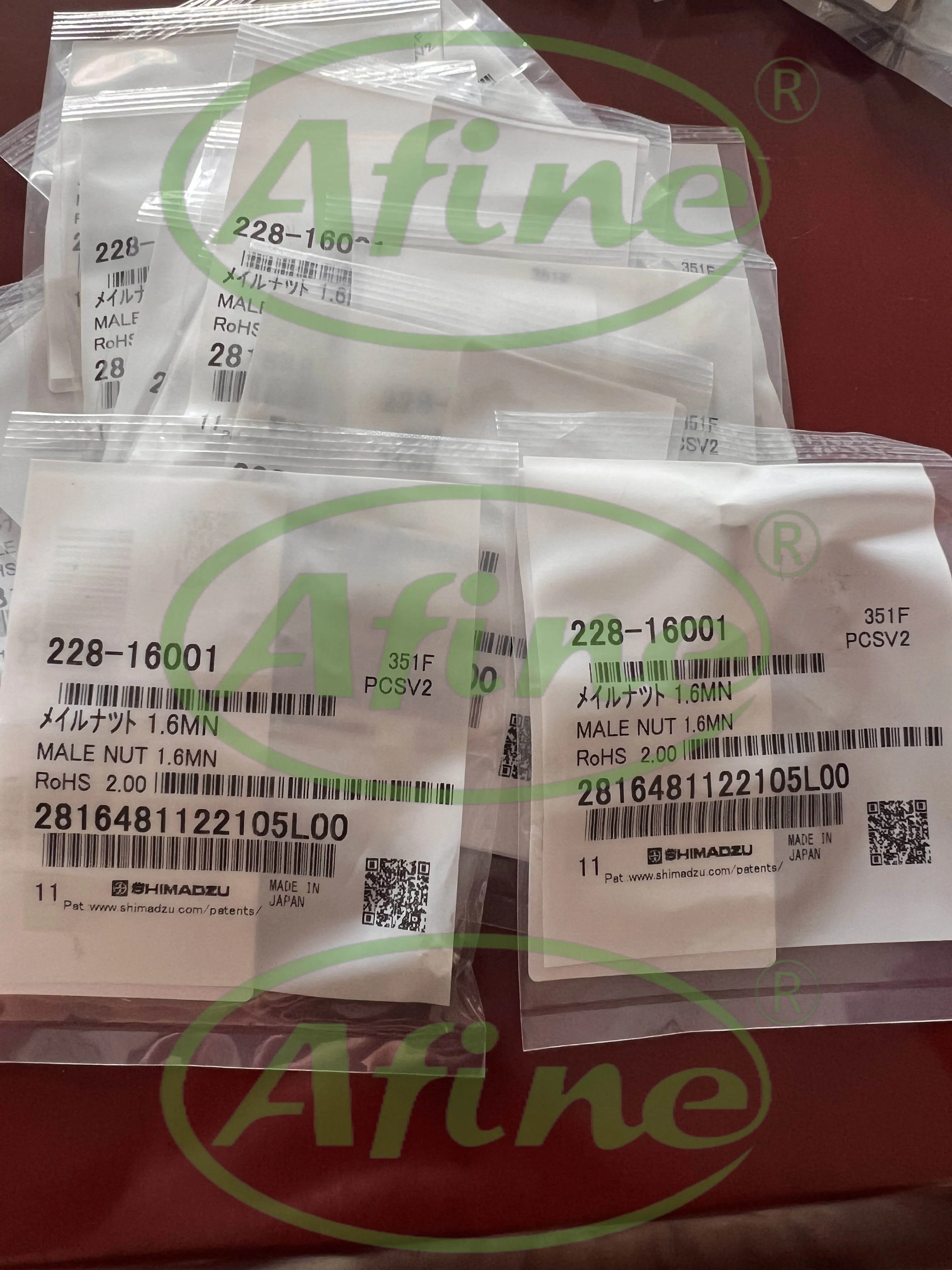 AFINE Agilent SHIMADZU 228-16001 МУЖСКАЯ ГАЙКА СТАЛИ STAINLESS