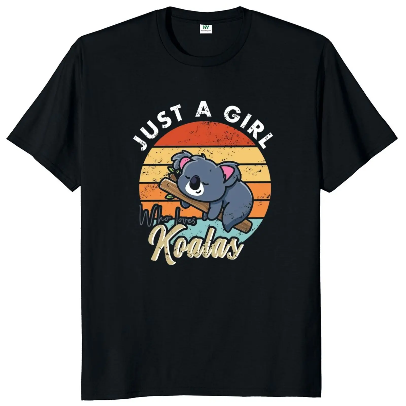 Винтажная футболка с изображением девушки которая любит коалы милая журнала для