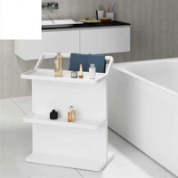Customize bathroom Decorated Solid Surface Display Wall Mounted Storage Shelf