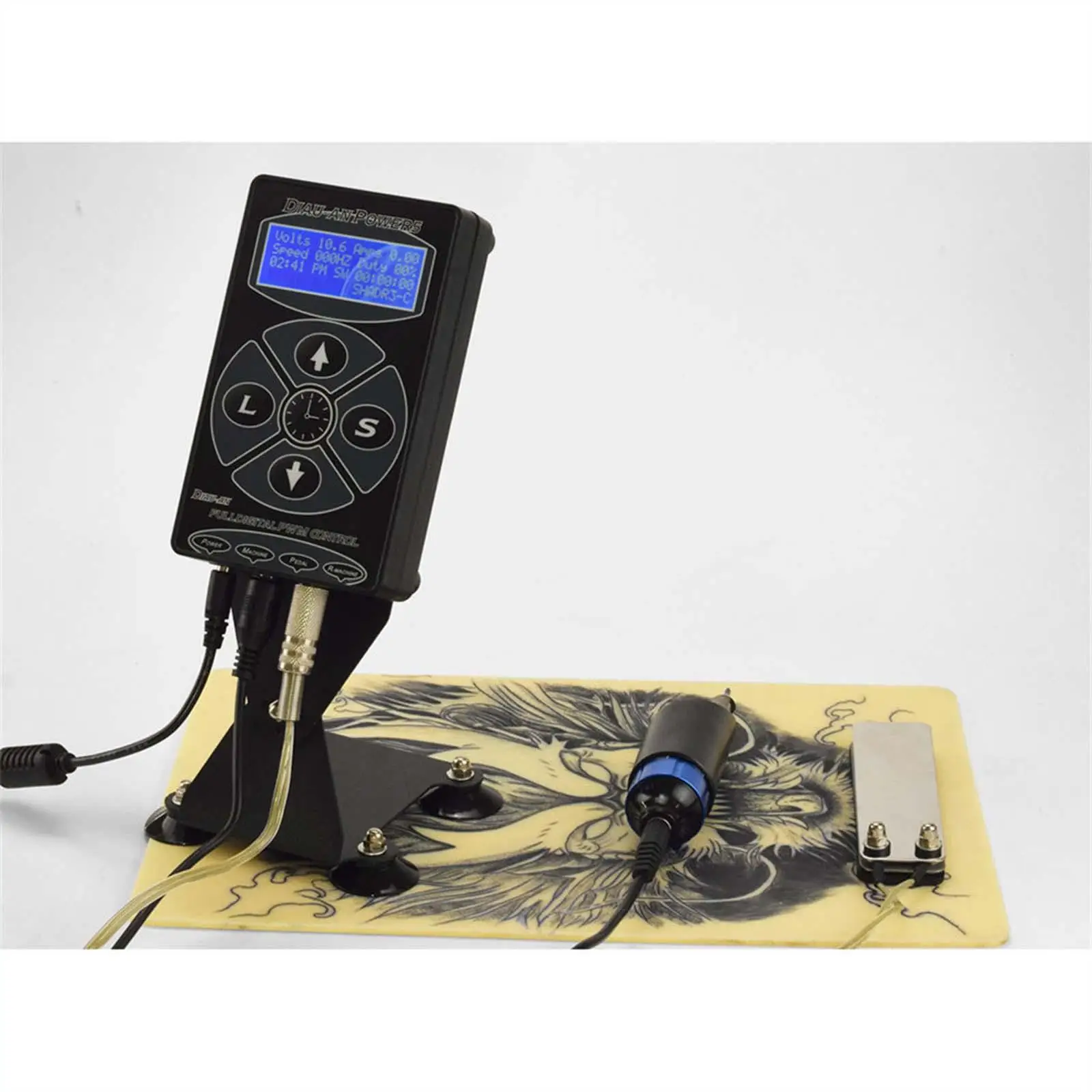 Tattoo Power Supply Kit Lightweight with Cord with Suction Cups with Screw Accessories