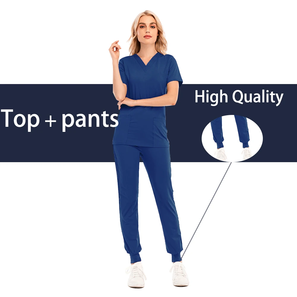 Больничная рабочая одежда для врачей костюмы эластичные униформы домашних