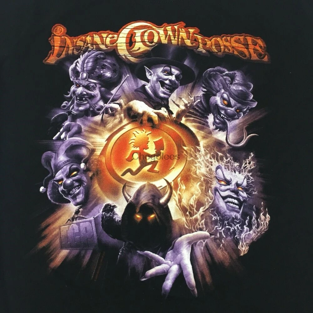 Сумасшедшая женская черная футболка с насекомым клоуна топор для мужчин |