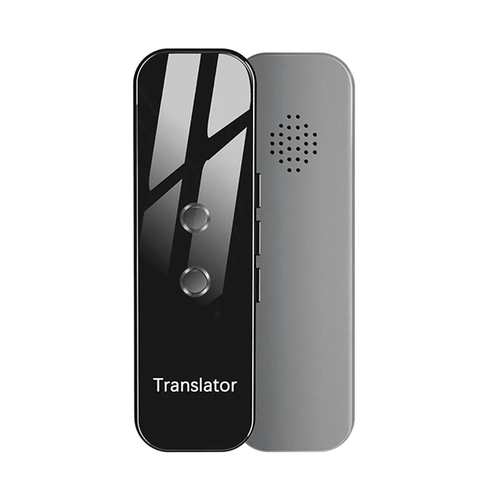 

Intelligent Language Translator Tempered Glass Shell BT 4.2 70+ Languages Ultra Long Standby Chat & Dating & Text Translation