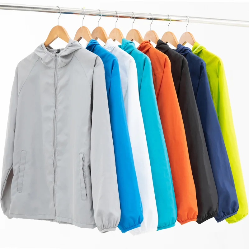 

New Fashion Ultra Light Camping Rainproof Sun-Protective Men Jacket Women Unisex Outdoor Sport Quick Dry Skin Windbreaker Jacket
