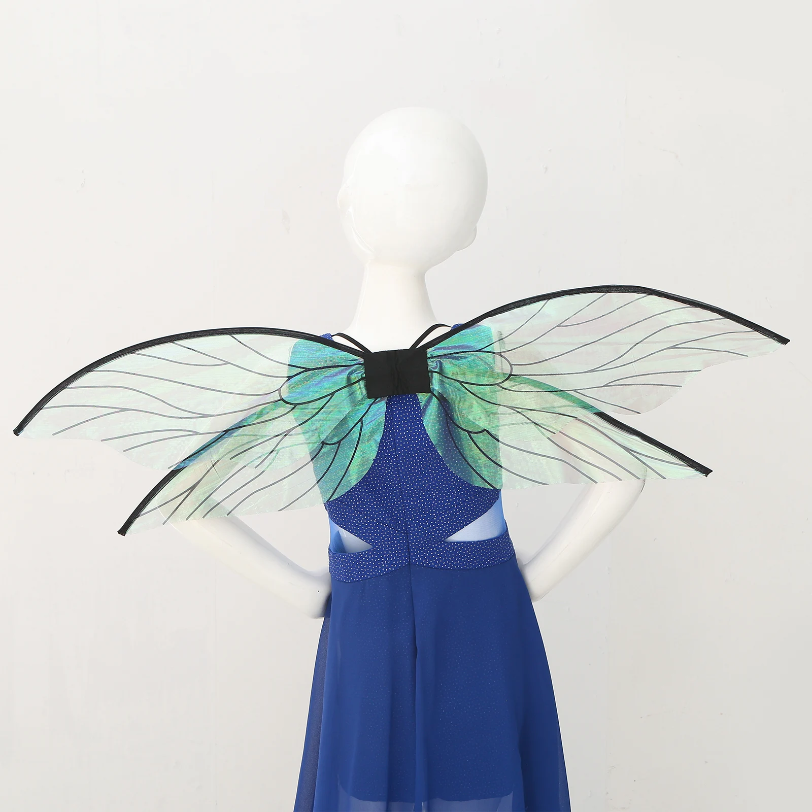 Женский костюм цикады с крыльями стрекозой эльфа для косплея на Хэллоуин