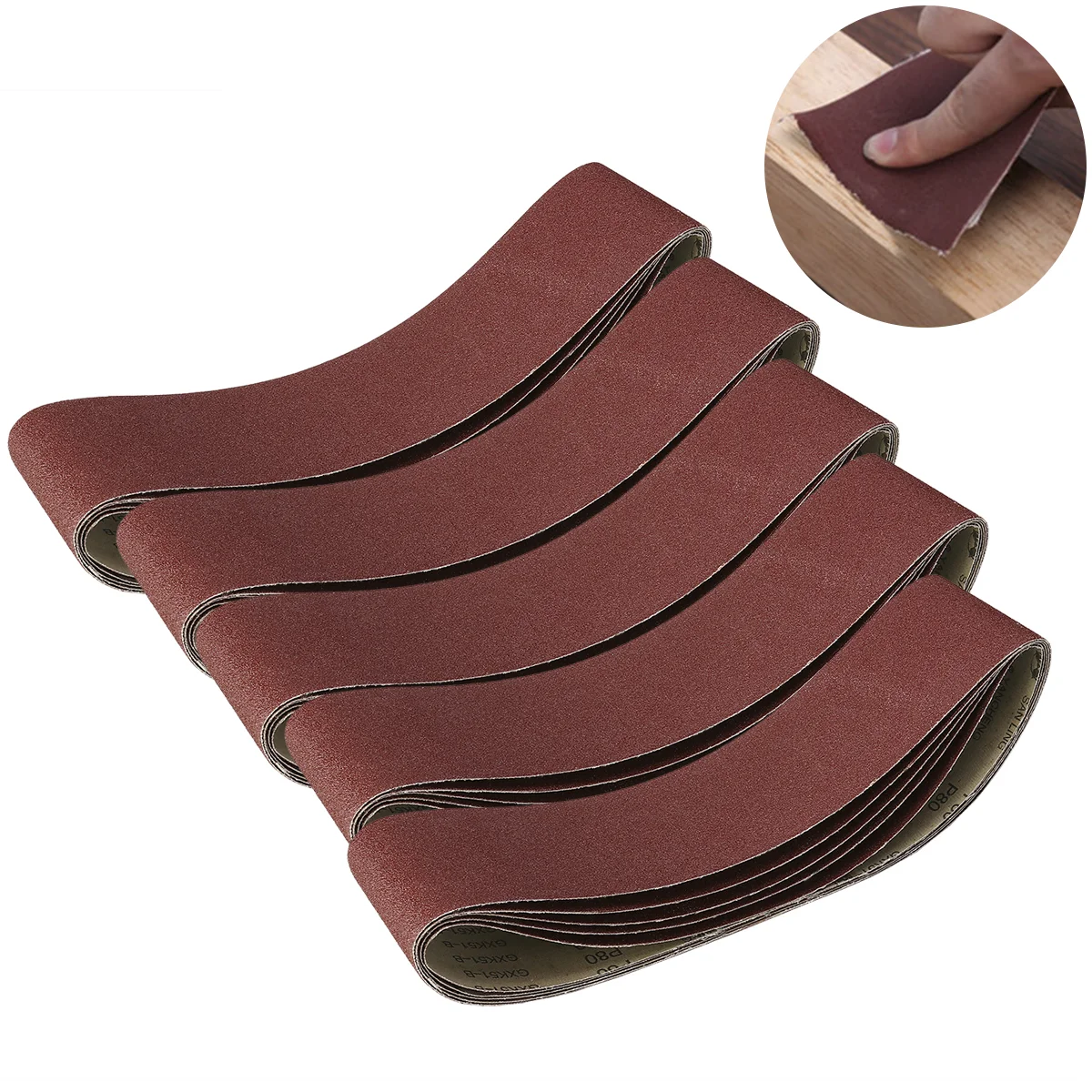 

5Pcs sanding belt grinding Durabel polishing Sanding Belt Sanding Strips Sandpaper Belt for Accessories DIY Home