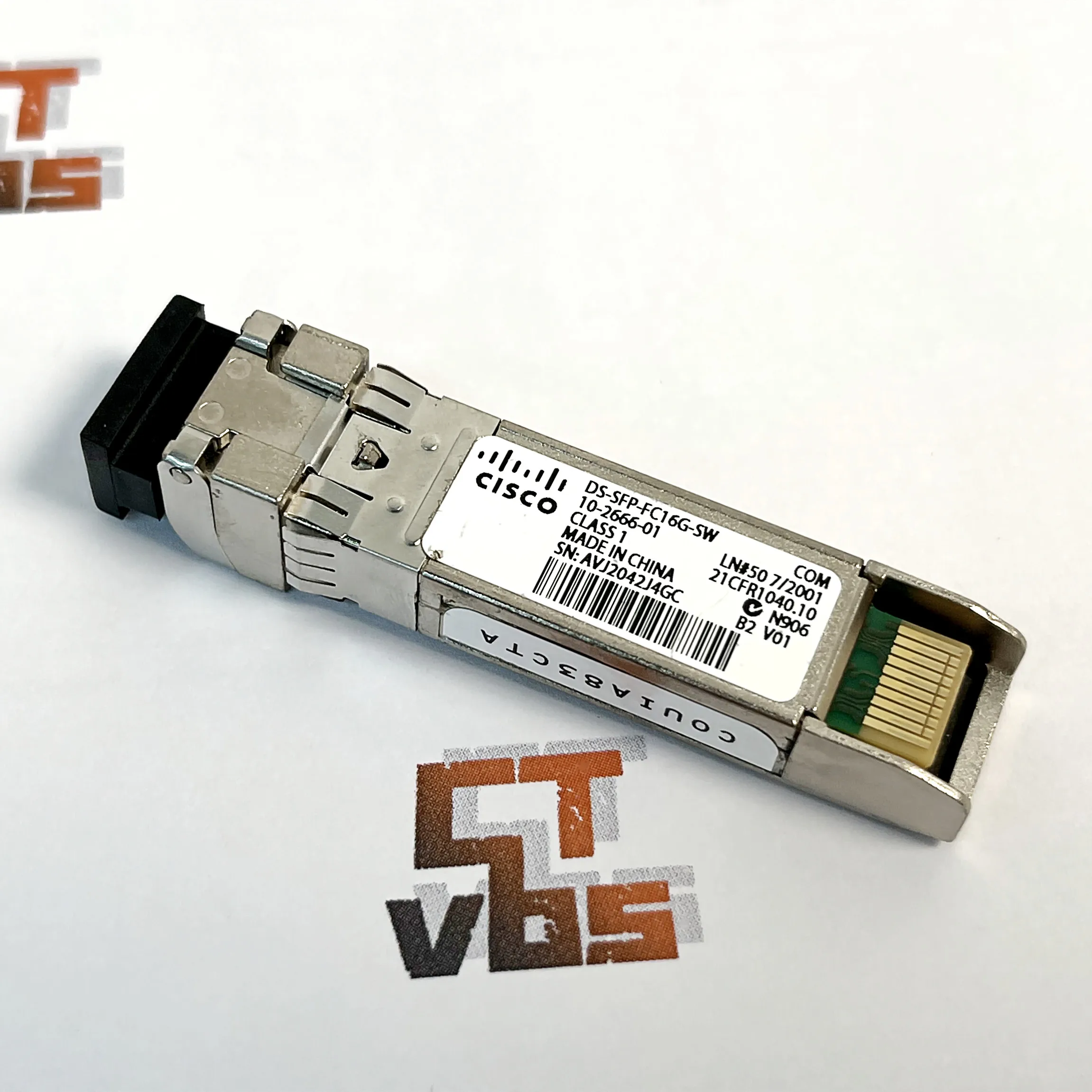 Cisco 16G SW Fibre Channel SW SFP+ Transceiver DS-SFP-FC16G-SW 850nm 10-2666-01 MMF