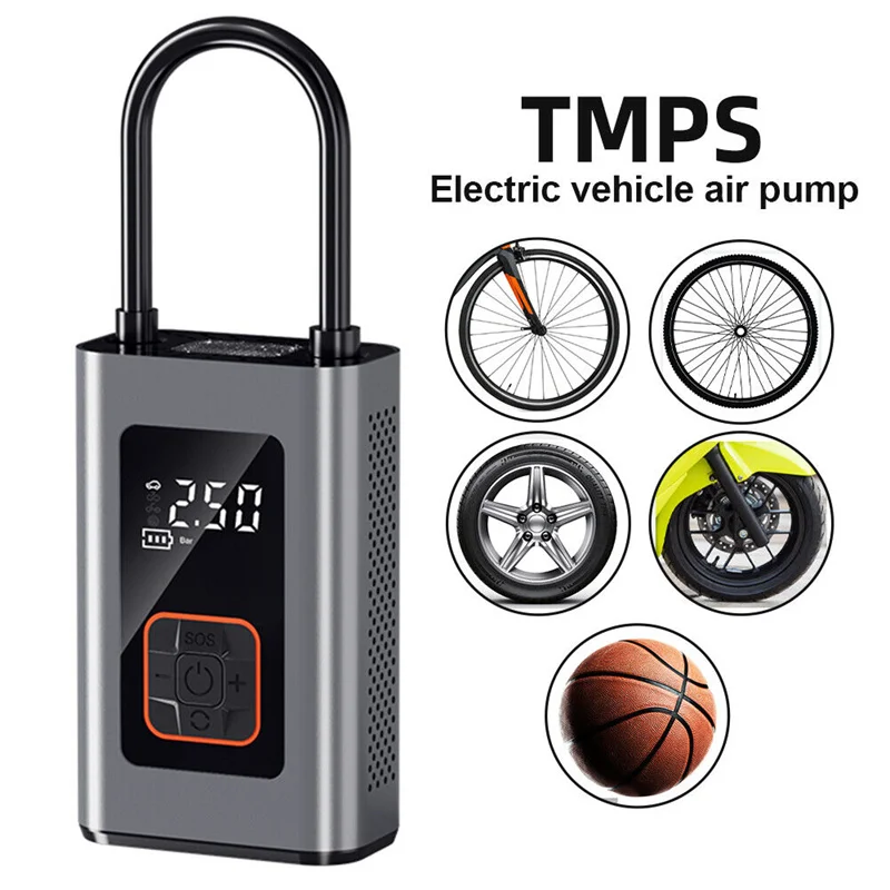 

4000mAh Car Air Compressor 140PSI Electric Wireless Portable Tire Inflator Pump for Motorcycle Bicycle Boat AUTO Tyre Balls