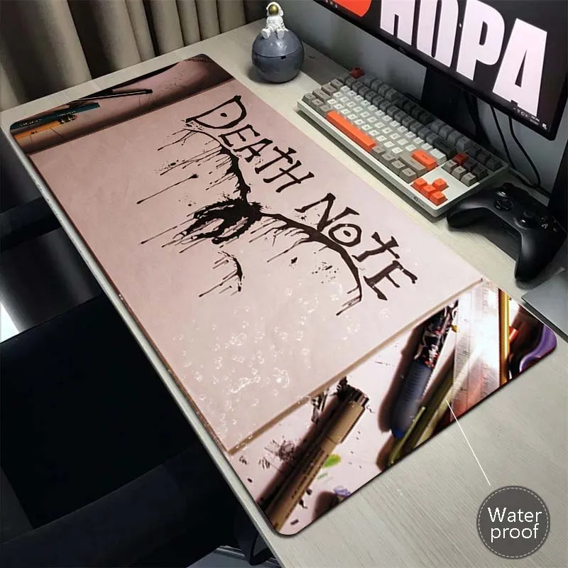 

Death Note Large Gamer Mousepad Gaming Speed Mouse Pad 900x400mm Rubber Waterproof Mouse Mat Game Accessories Keyboard Soft Pads