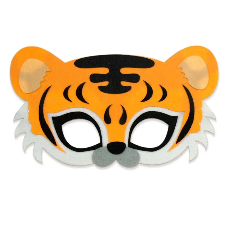 Children's Tiger Cartoon Mask Animal Lion Fox Big Gray Wolf Kindergarten Graduation Garden Stage Props Performance