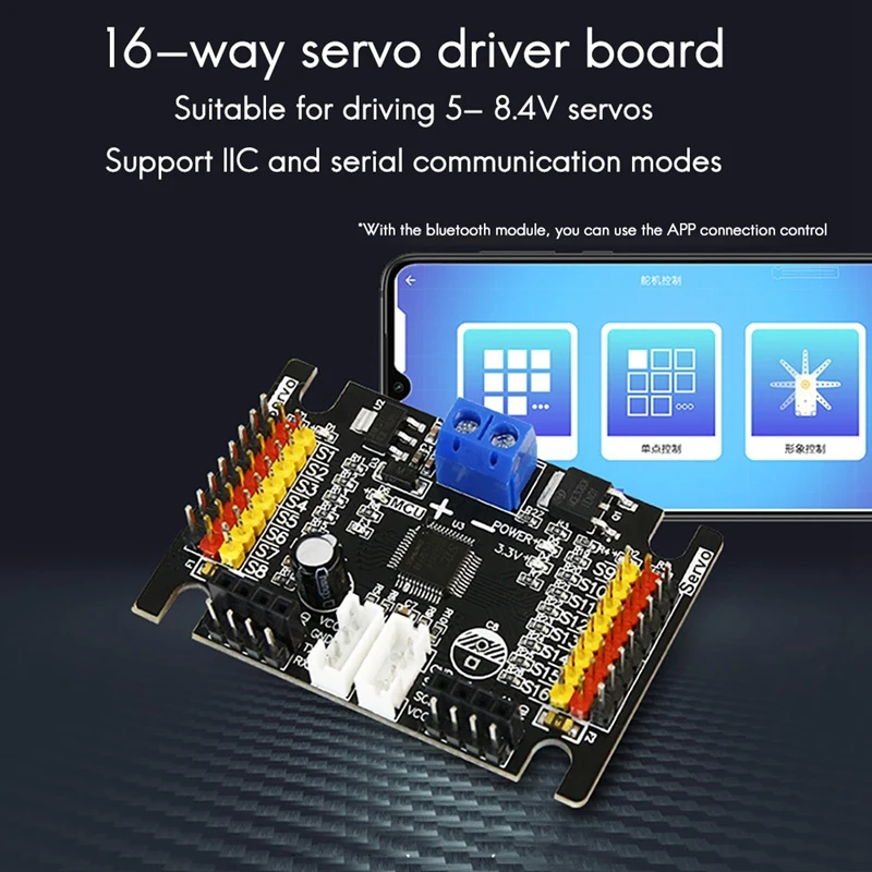 16-контактная плата драйвера сервопривода + модуль Bluetooth 4 0 разработка робота