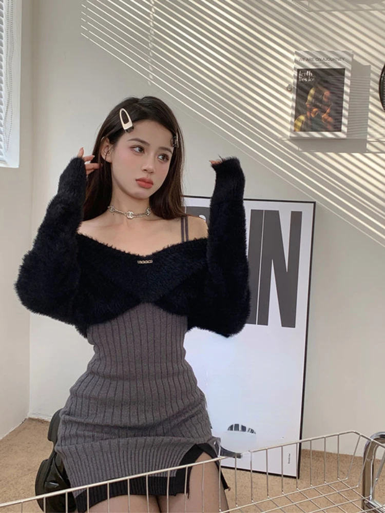 Модный комплект из двух предметов в Корейском стиле женское элегантное милое