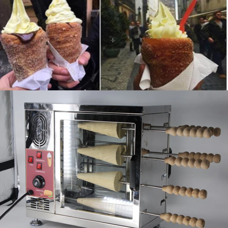 

CE Hungary Ice Cream Chimney Cake Machine Roller Chimney Bread Roller