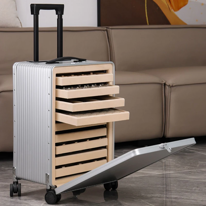 9-слойная коробка для хранения ювелирных изделий большой емкости портативный