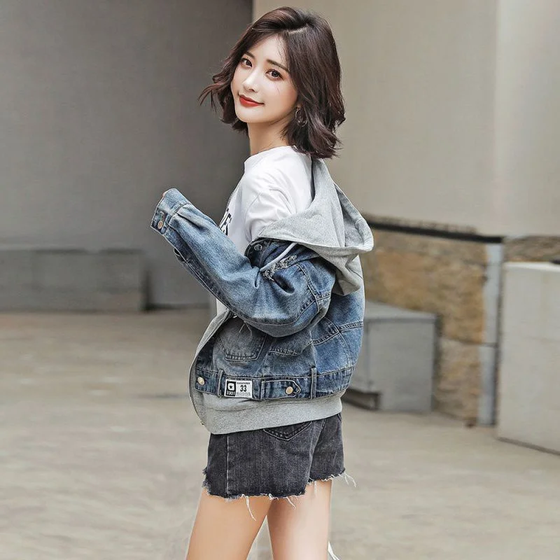 Женская джинсовая куртка новая модель 2022 года весна-осень Корейская свободная