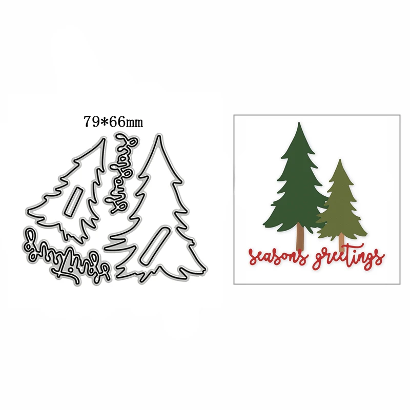 

New Font Seasons Greetings Metal Cutting Die Scrapbook Template Cutting Card Making Decorative Relief Photo Album Diy Crafts