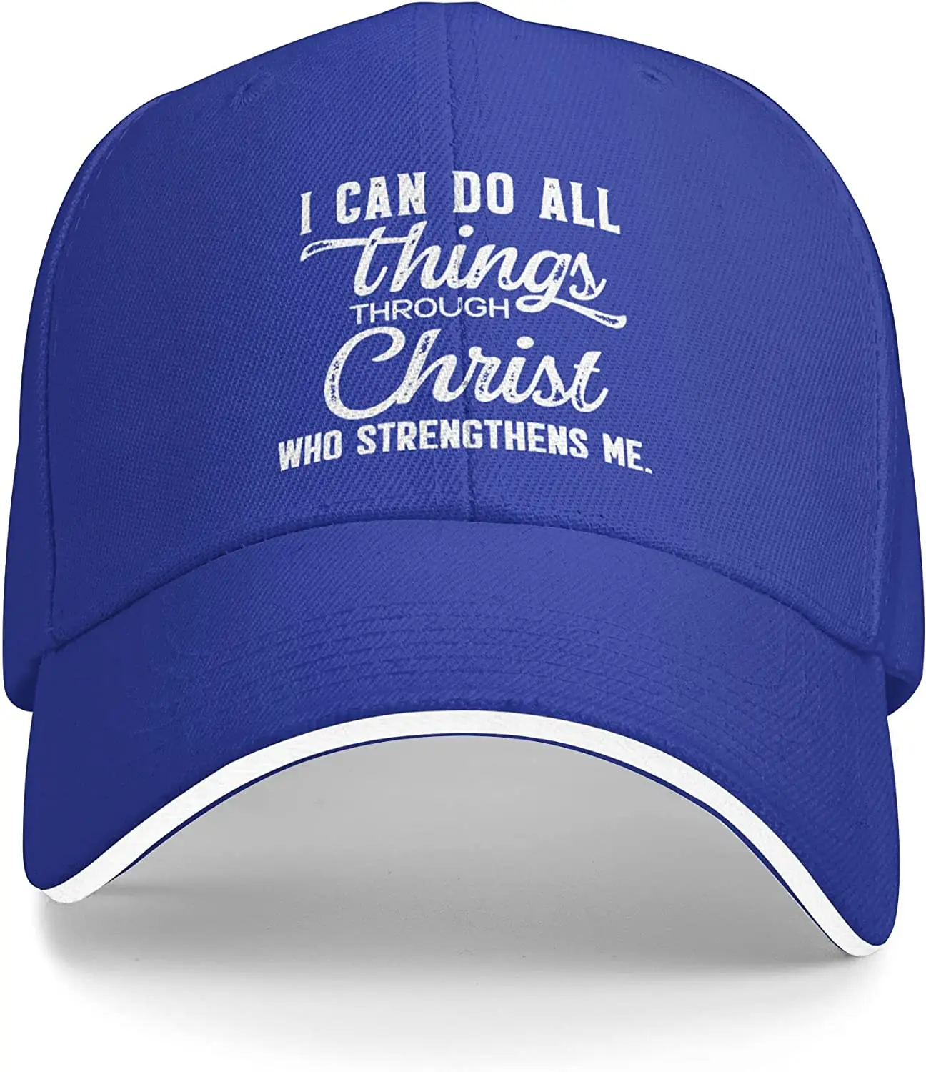 

Staropal I Can Do All Things Through Christ Who Strengthens Me Hat Baseball Hat Unisex Adjustable Trucker Hat Baseball Cap