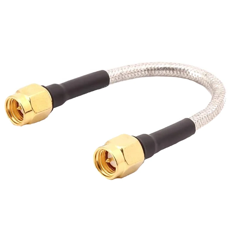 

JX 1 шт. SMA Мужской к SMA Мужской RG402 коаксиального кабеля Полужесткий RG-402 коаксиальный косички 15-50 см