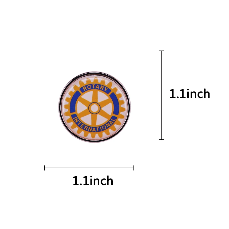 Поворотная эмалированная булавка с международным логотипом X брошь организации