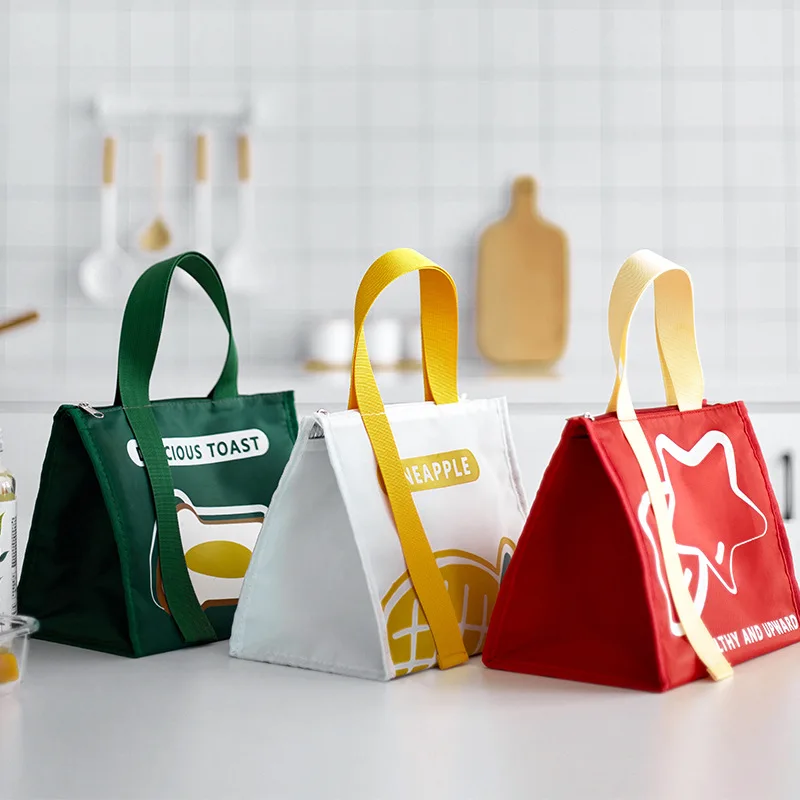 

Fashion Insulated Lunch Bags For Men Women Breakfast Box Organizer Waterproof Camping Food Drink Cooler Bag Picnic Travel