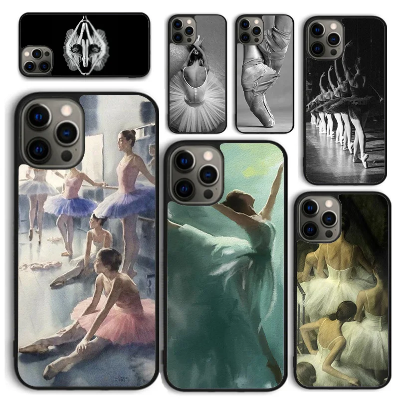 Ballet Ballerina Dancer Phone Case for iPhone 16 15 SE2020 6 7 8 Plus Apple 13 11 12 14 Mini Pro Max Cover coque fundas