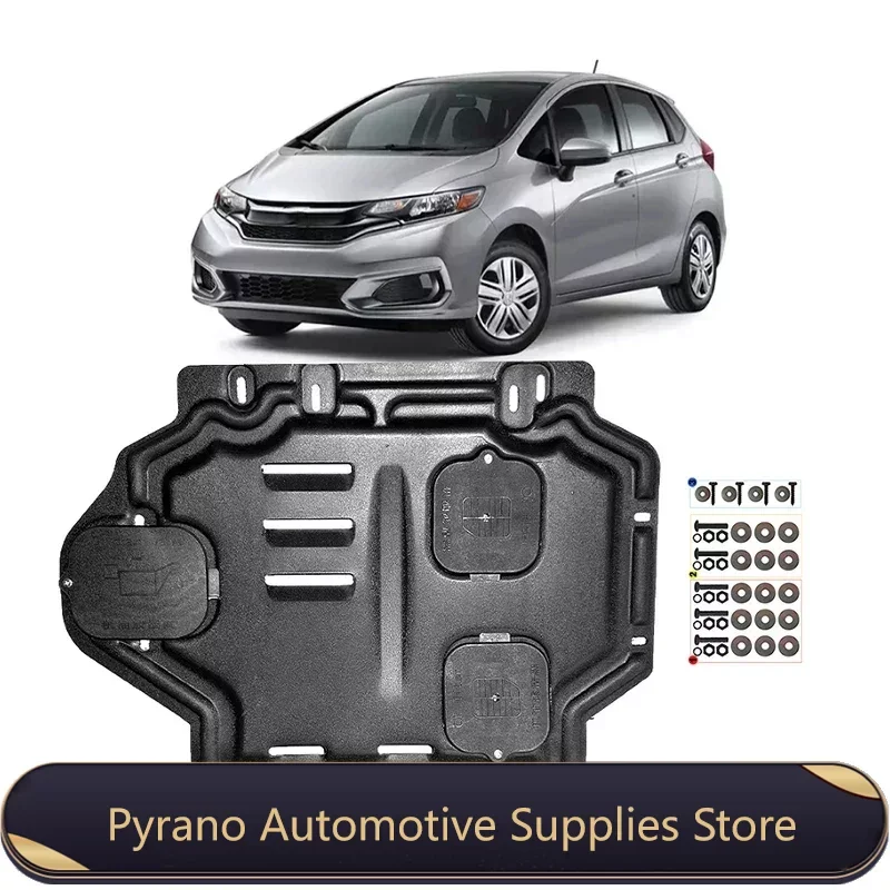 Черный брызговик под двигатель для Honda Fit 2007-2020 2010 л 2012 2016