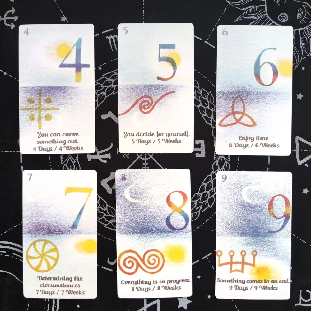 12x7cm Cards of Time Find The Right Moment 33-Card Deck With English Instruction For Party Gift Divination Future Board Games enlarge
