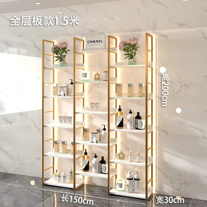 Regale für Hautpflegeprodukte Manuelheitssalons Kosmetikvitrine Produktvitrinen Pr а такжеentationsregale mit Lichtern und Spieg