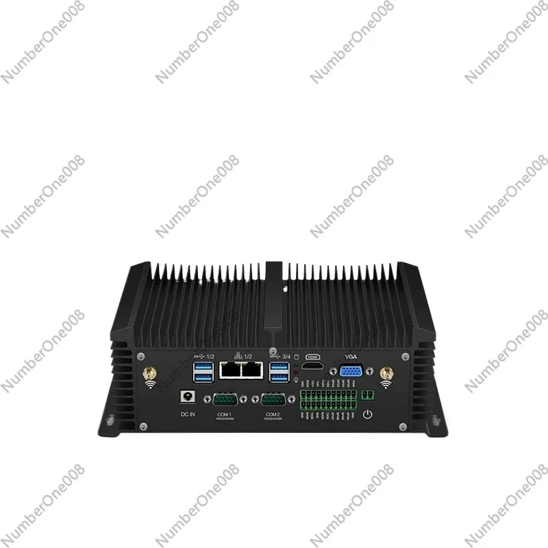Фото Безвентиляторный встраиваемый промышленный ПК Core i7-8550U, 2 LAN, 4 COM, GPIO, мини-компьютер для автоматизации №1
