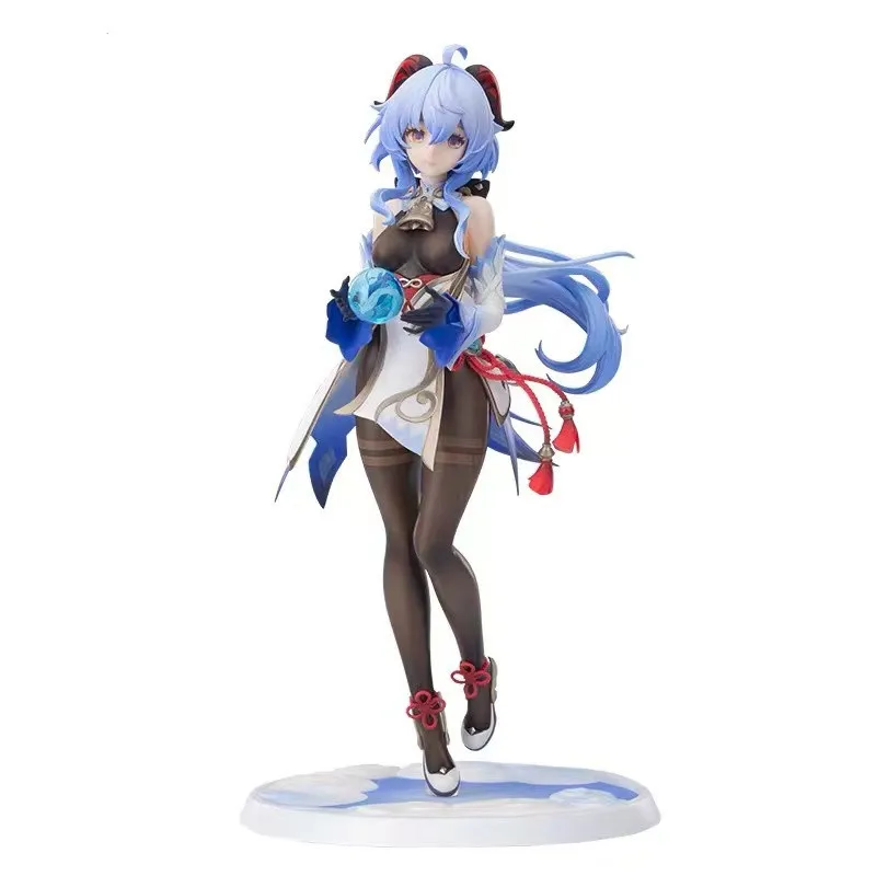 

22.5CM Game Genshin Impact Anime Figure Ganyu Plenilune Gaze 1/7 Scale Action Figure Collection Model Doll Toys Cosplay Gifts