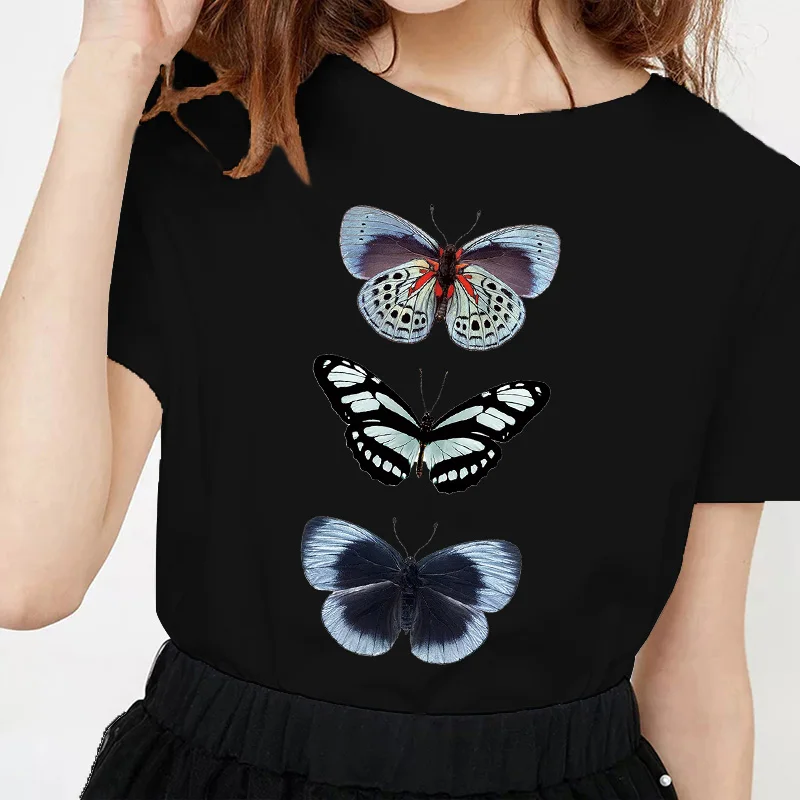 

Womens Print Aesthetic Clothes Graphic Cartoon Korean Fashion Ladies Tees Tops Colorful and Beautiful Patterns Women T-Shirt