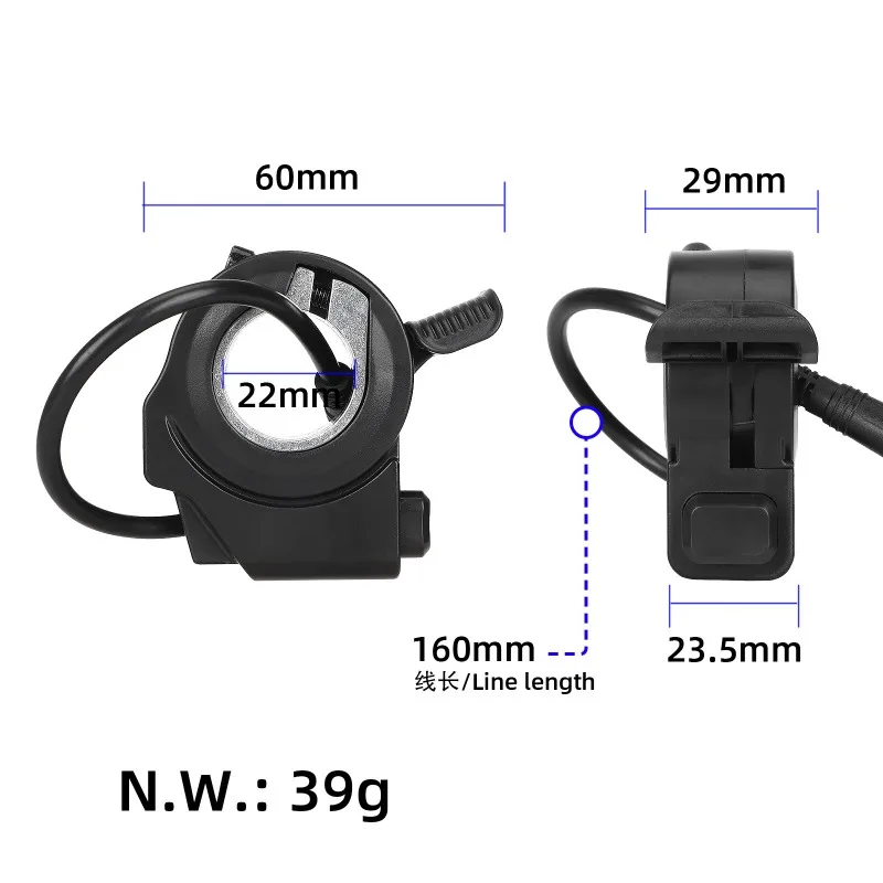 Фото Подходит для KukirinG2 Max/G2 Pro, оригинальный переключатель акселератора скутера, 4-контактный встроенный замок дроссельной заслонки №2