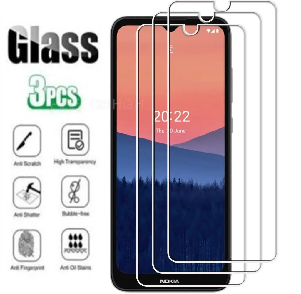 

HD Protective Tempered Glass For Nokia C21 TA-1356, TA-1352 6.52" 2022 Screen Protector Protection Cover Film