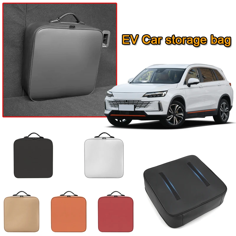 Фото Ящик для хранения автомобильного зарядного кабеля EV для Skywell ET5 Skyworth EV6 Elaris Beo Imperium SEV, кабели для зарядного устройства для электромобиля, сумка для переноски №3