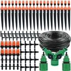 Автоматическая система капельного орошения, 10-25 м, садовый распылитель и регулируемая капельница