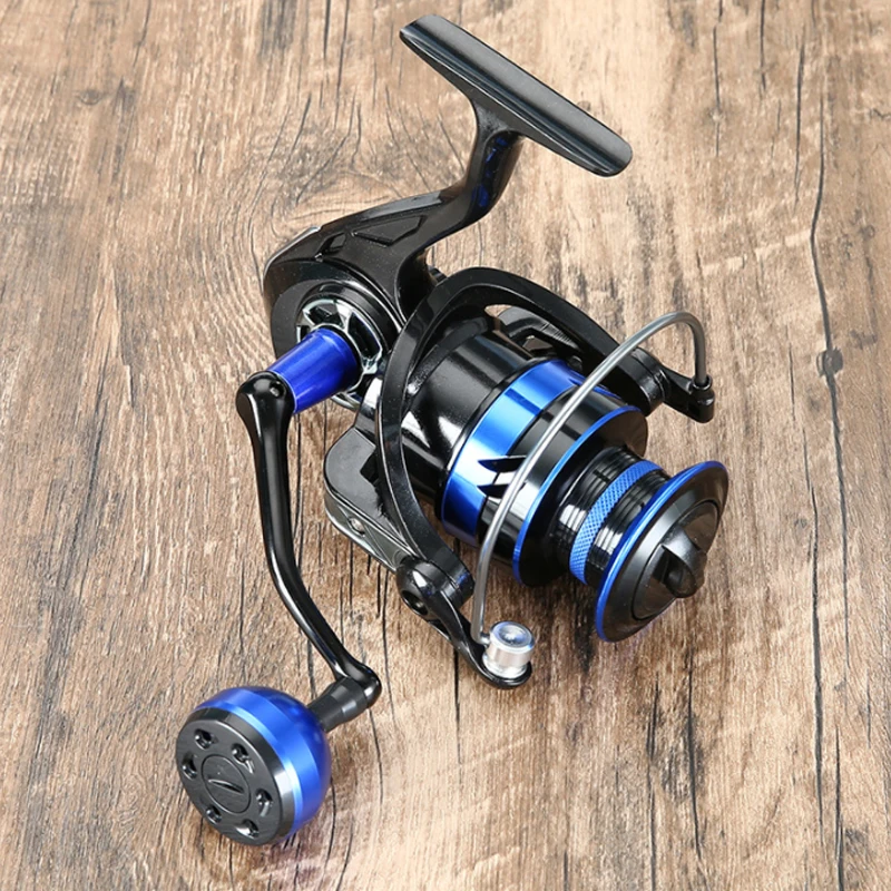

Hot Sell 2000-7000 Series Metal Fishing Reel Ultralight Blue Spinning Reel Saltwater Fresh Water for Pike Bass Carp Fishing Reel