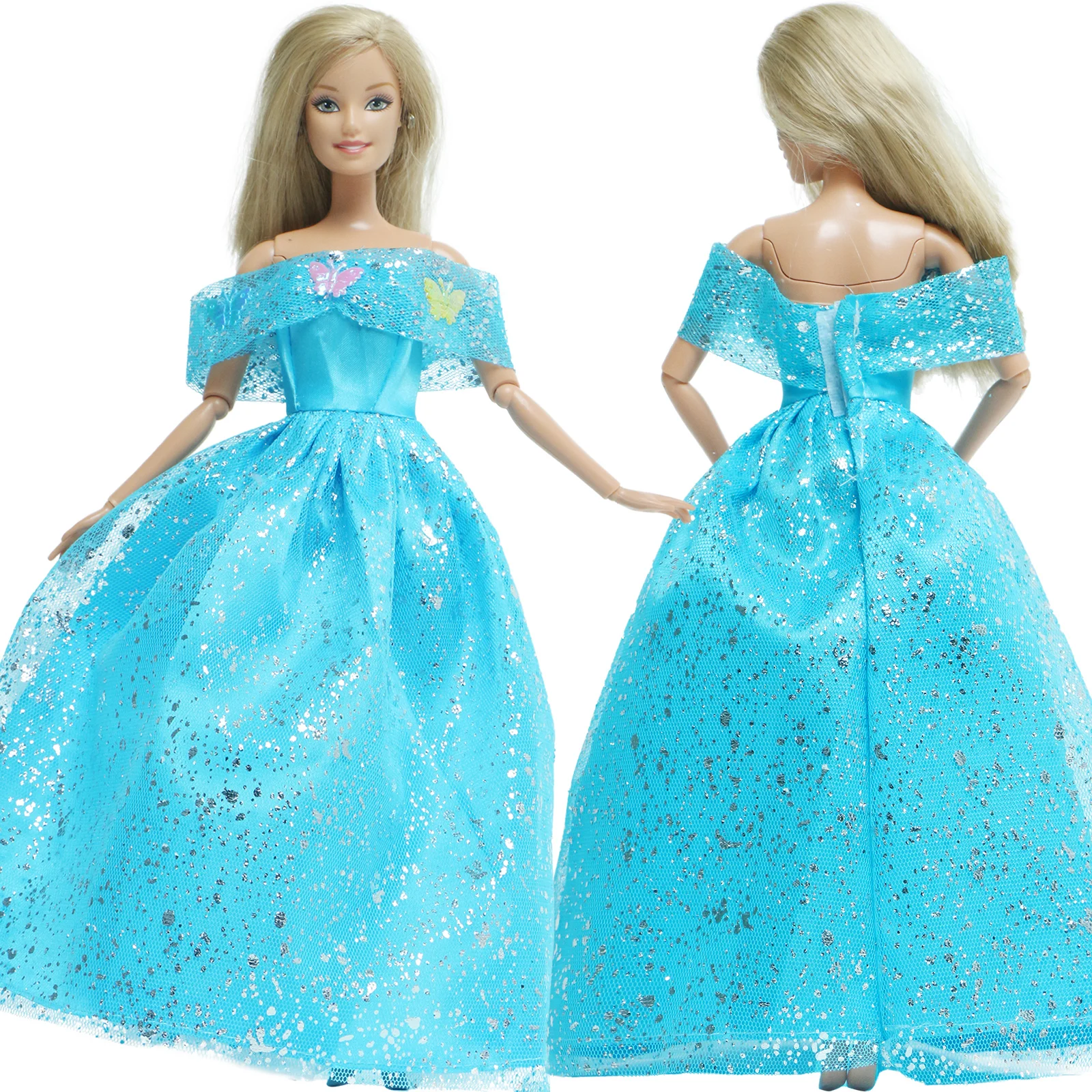 3 шт./комплект длинное платье свадебные платья для Барби игрушки девочек