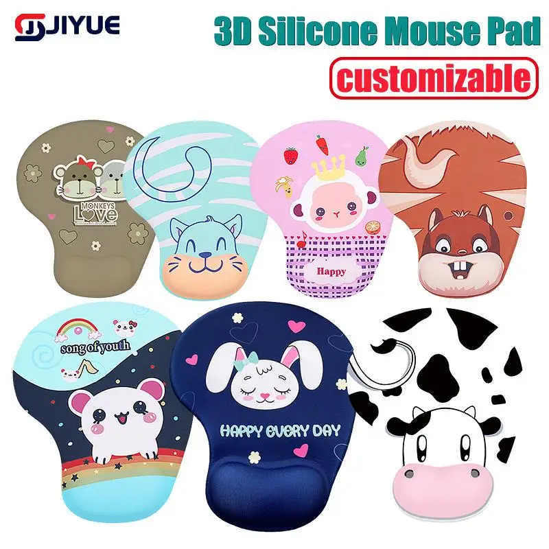 

Customized Thicken Anime Mouse Pad with Wrist Support Anti Slip Silicone Hand Rest 3D Cartoon Mice Mat for PC Computer Gaming