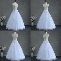 women white wedding petticoat 3 hoop double layer bridal crinolines with tulle netting underskirt half slips for ball gown dress